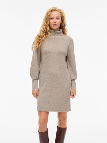 VILA Gebreide jurk 'ELLIE' in Beige: voorkant