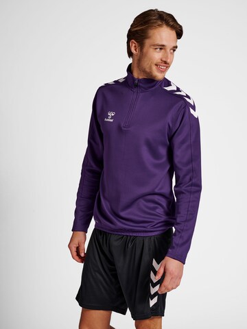 Hummel Athletic Sweatshirt in Purple: front