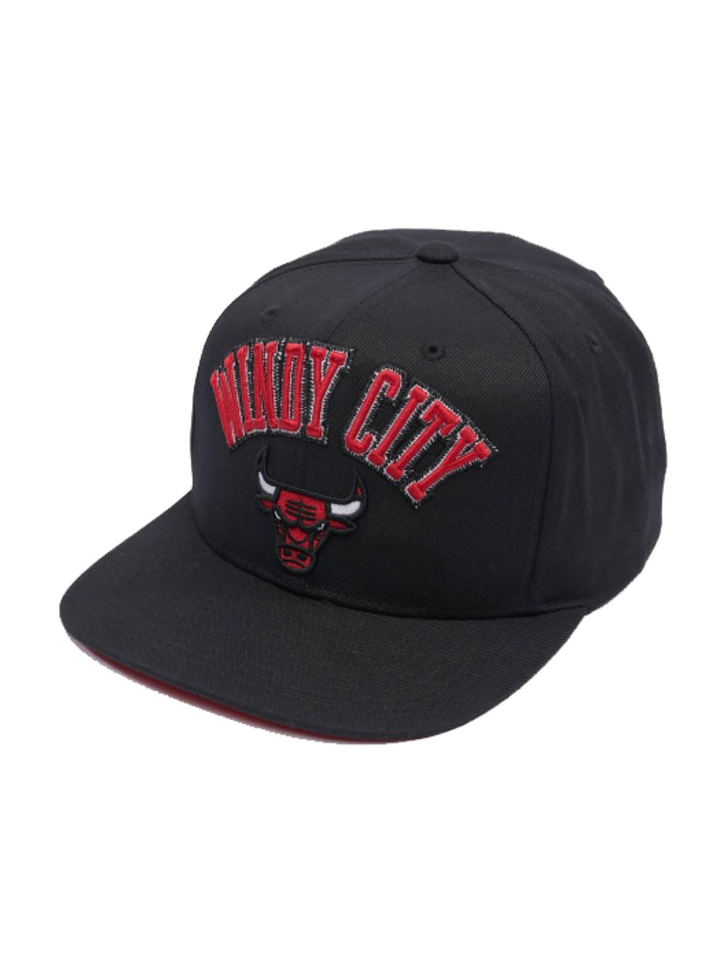 Mitchell & Ness Cap 'Chicago Bulls' in Schwarz: Vorderseite