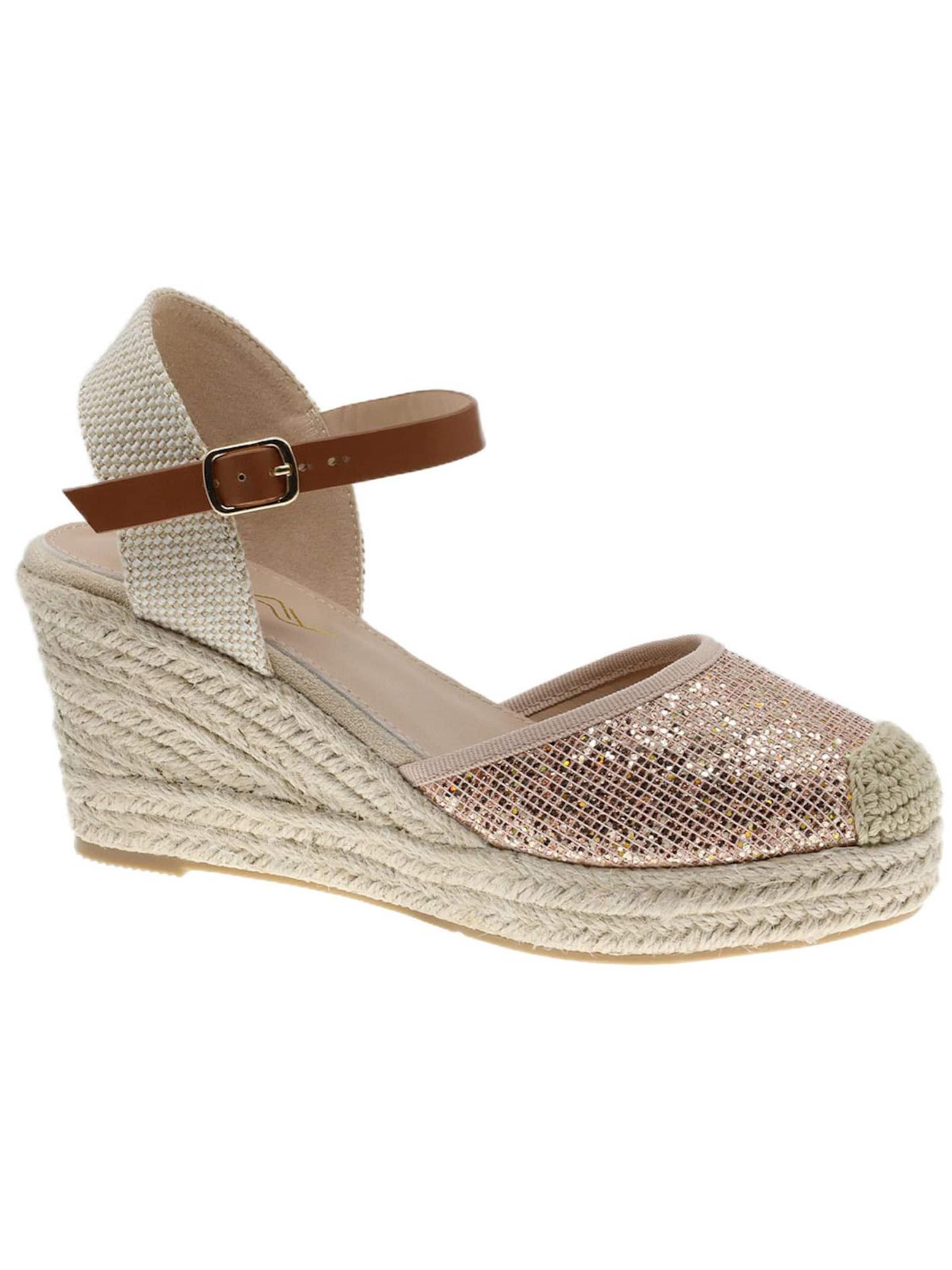 Beppi Sandale 'Casual Wedge Sandal'‌‌‌‌‌‌ in Gold: Vorderseite