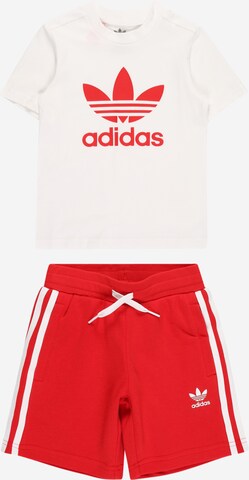 ADIDAS ORIGINALS Träningsoverall 'Adicolor And' i röd: framsida