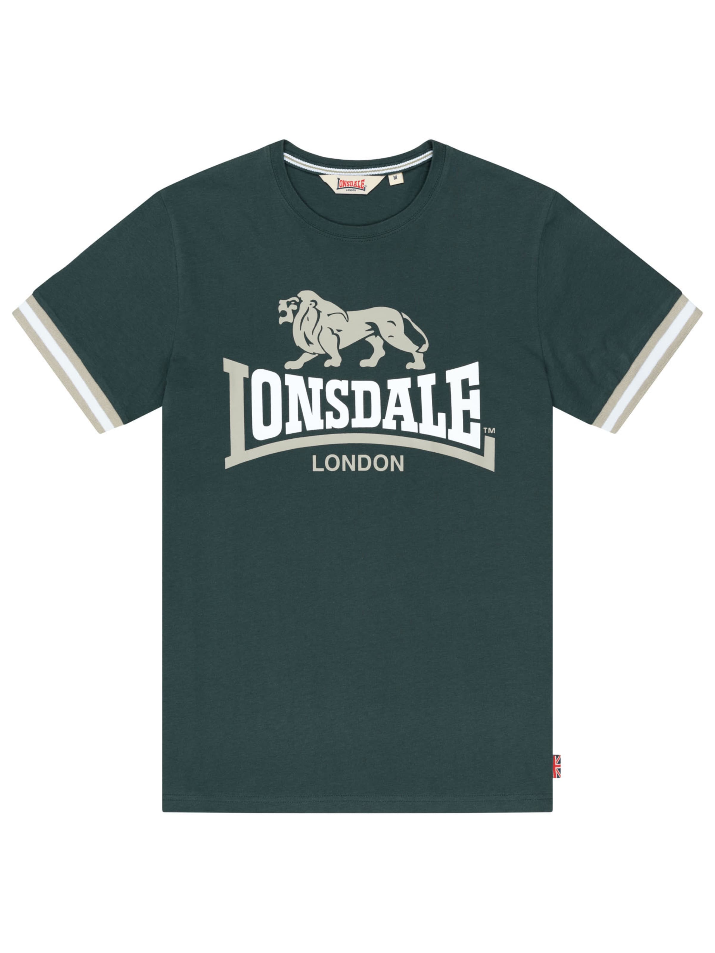 Maglietta 'Kergord' di LONSDALE in verde: frontale