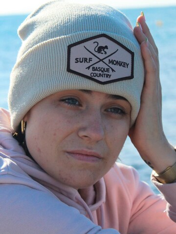 Surf Monkey Mütze in Weiß