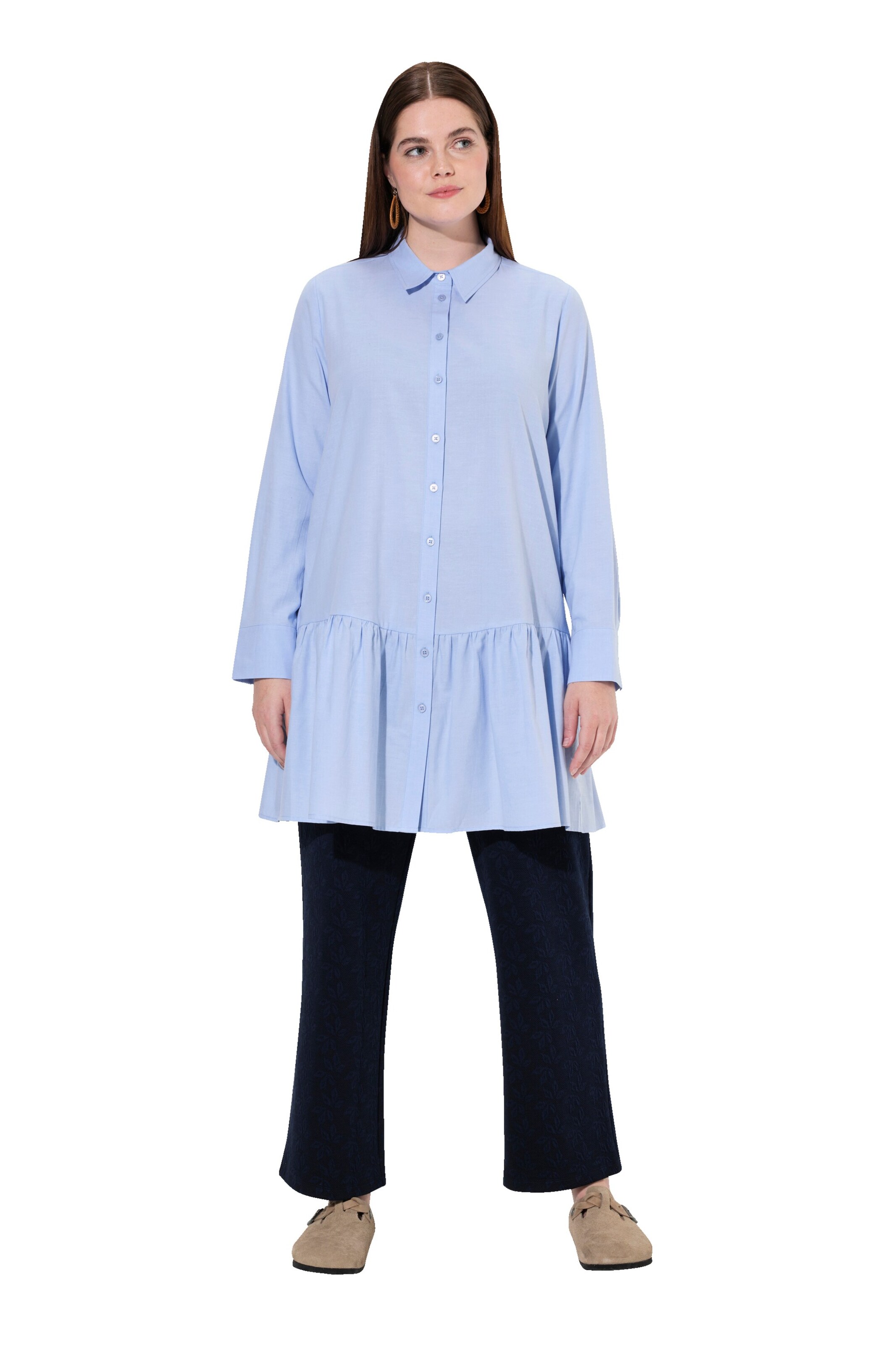 Ulla Popken Blouse in Blue: front