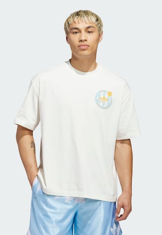 T-Shirt 'Basketball' ADIDAS ORIGINALS en blanc