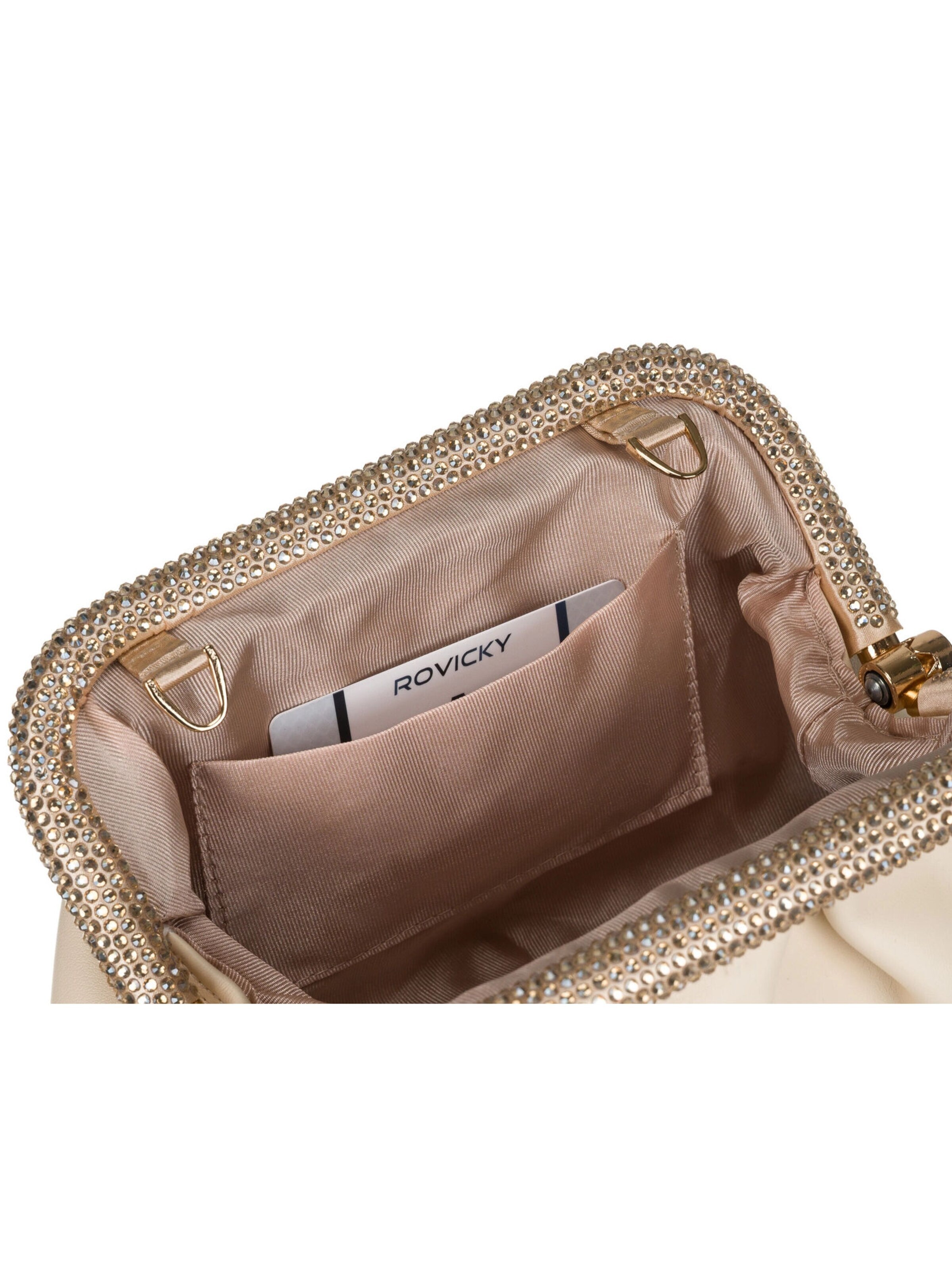 Tomshop24-7 Clutch 'Rovicky Megan' in Beige