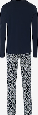 Hanro Pyjama lang ' Night & Day ' in Blau