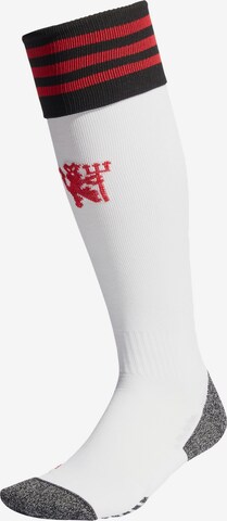 ADIDAS PERFORMANCE Athletic Socks 'Manchester United 23/24' in White: front