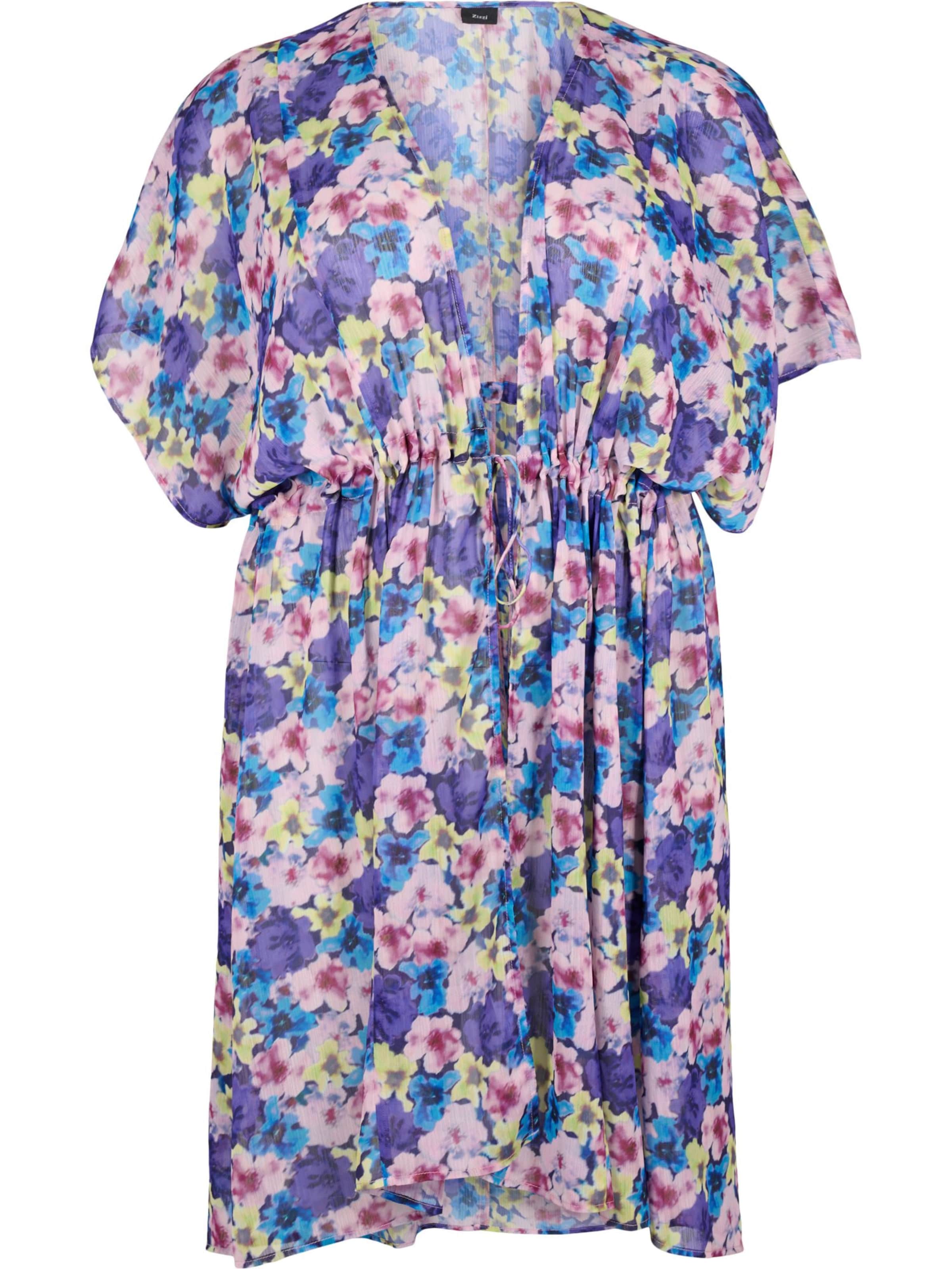 Swim by Zizzi Kimono 'CAHUSI' – modrá: přední strana