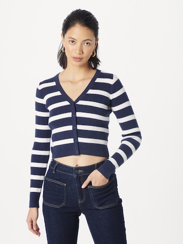 HOLLISTER Knit Cardigan in Blue: front