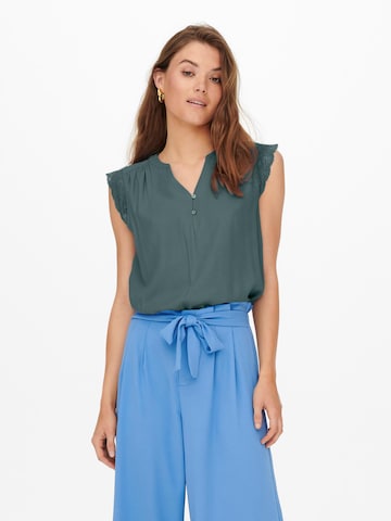 ONLY - Blusa 'NINA' en verde: frente