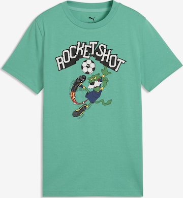 PUMA Shirt 'Super Puma' in Green: front