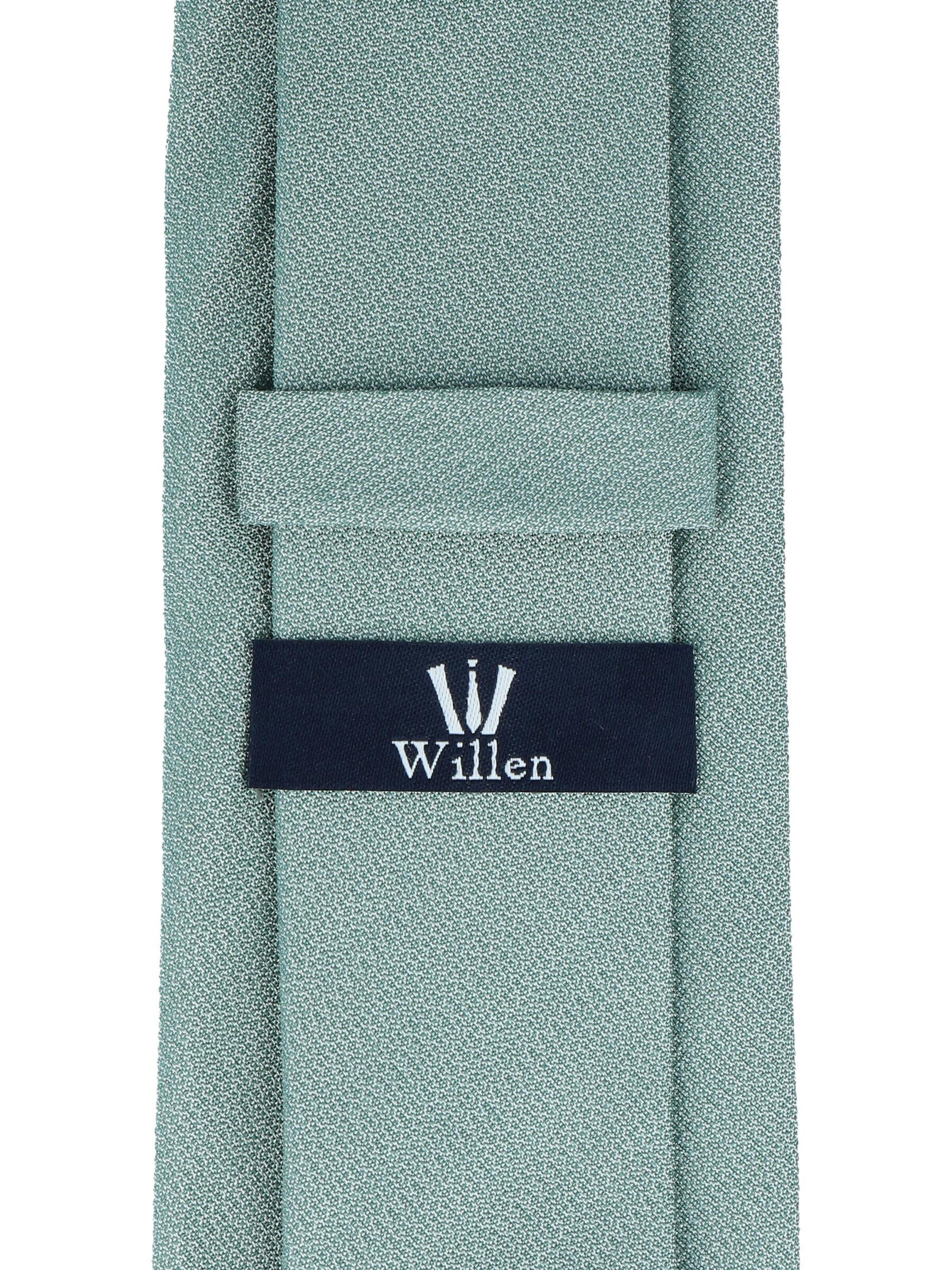 WILLEN Tie 'Uni Struktur' in Green