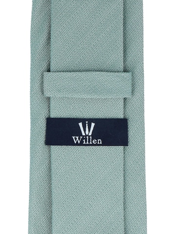 WILLEN Tie 'Uni Struktur' in Green