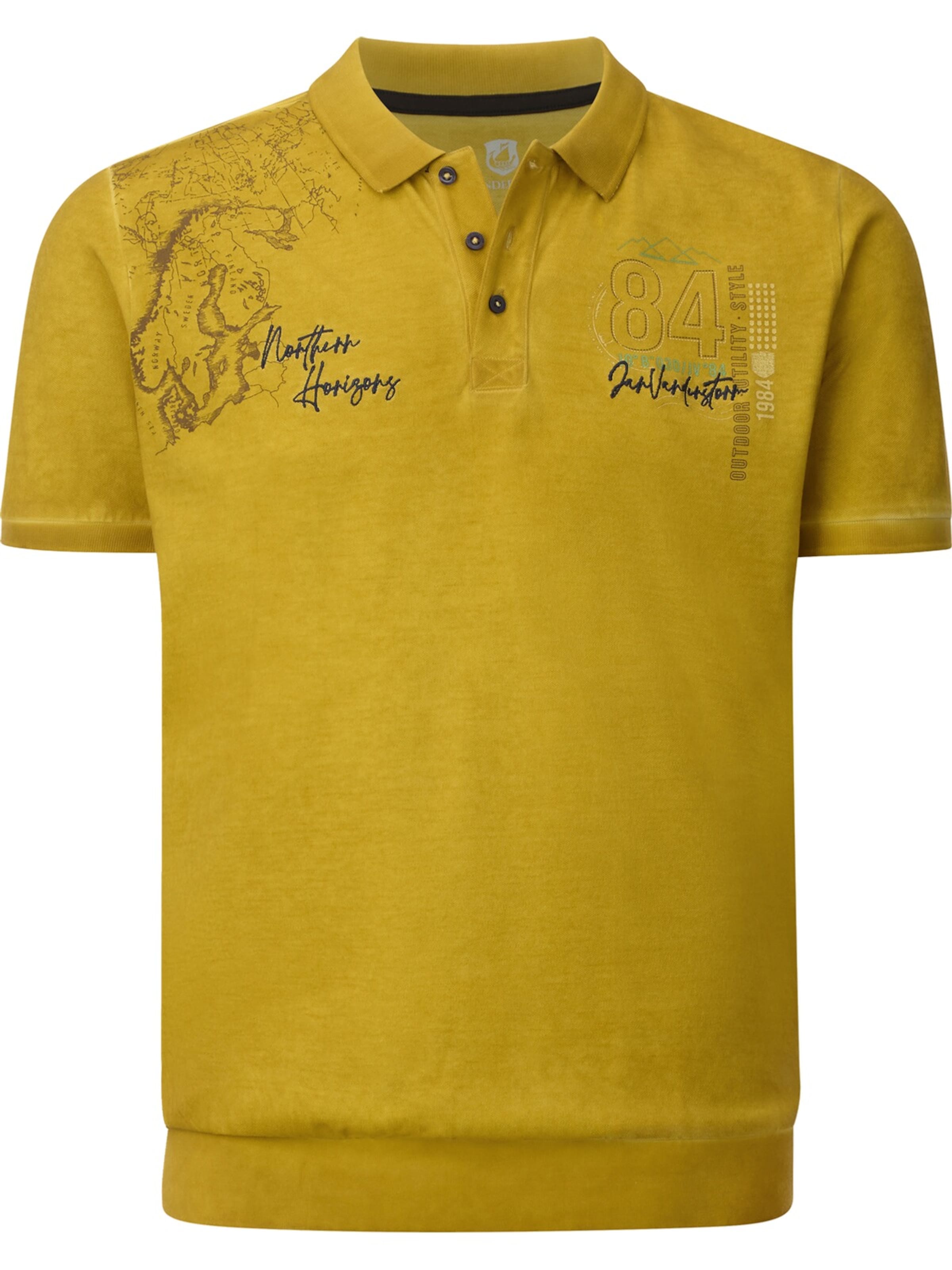 Jan Vanderstorm Shirt 'Morkstad' in Yellow: front