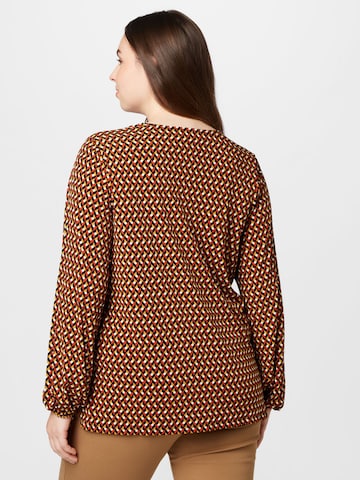 Michael Kors Plus Blouse in Red