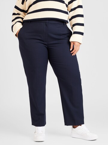 mėlyna Tommy Hilfiger Curve Prigludęs Kelnės: priekis