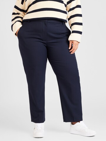 Coupe slim Pantalon Tommy Hilfiger Curve en bleu : devant