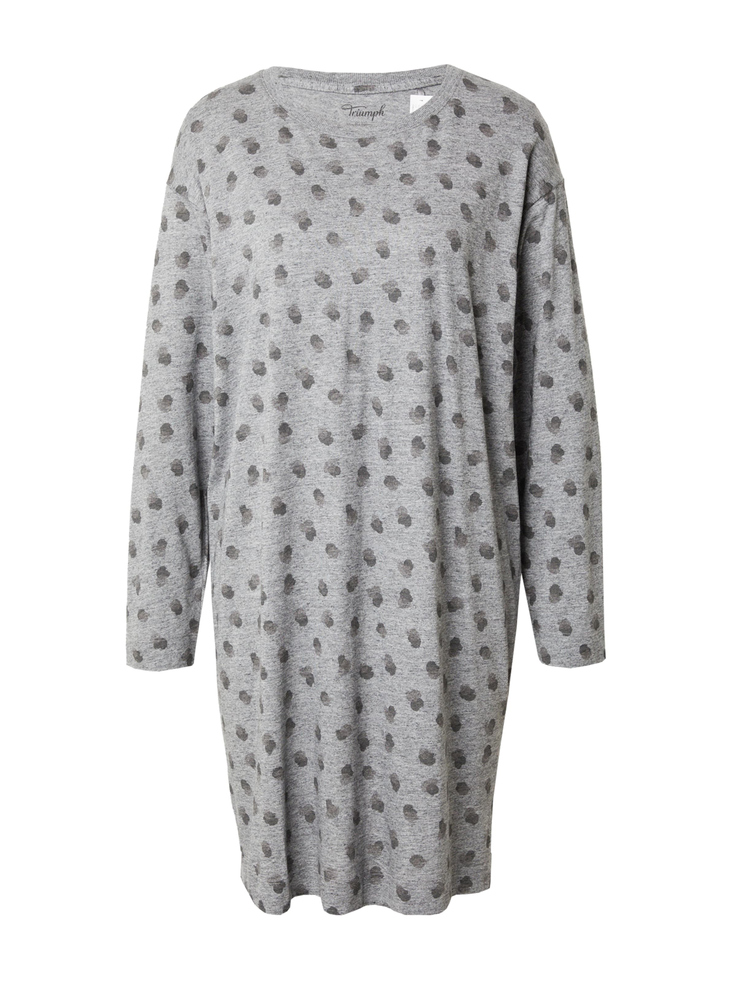 TRIUMPH - Camisola de pijama 'Bright Spotlight' em cinzento: frente