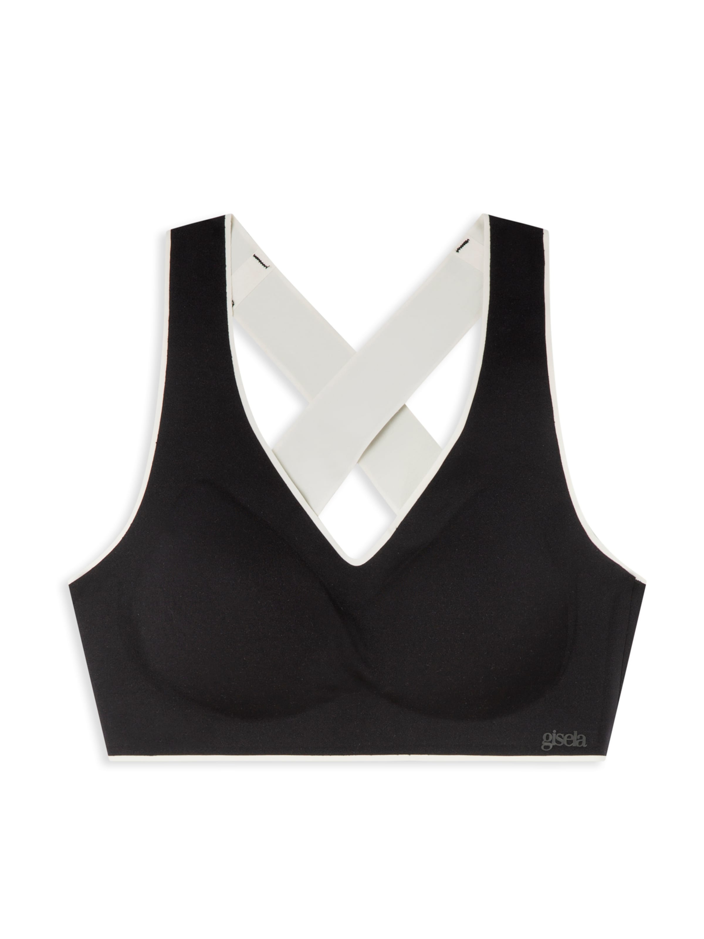 Gisela - Bustier Sujetador deportivo en negro: frente