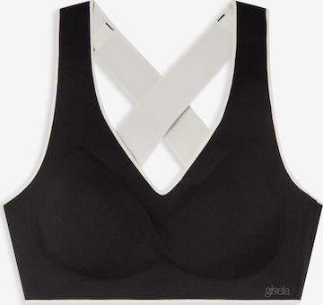juoda Gisela Biustjė Sportinė liemenėlė: priekis