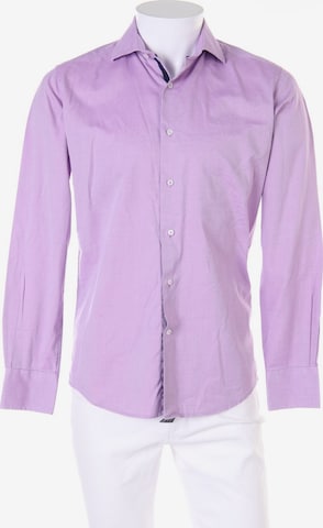 JEREM BLACK COLLECTION Button Up Shirt in S in Purple: front