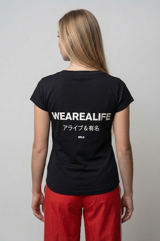 Maglietta 'EiraAK P' di alife & kickin in nero: frontale