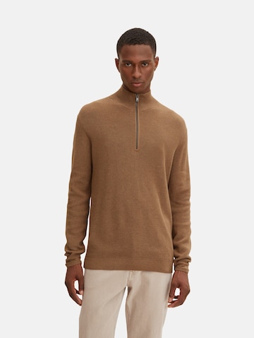 TOM TAILOR Sweater in Brown: front