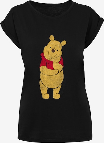 F4NT4STIC Shirt 'Disney Winnie The Pooh Classic' in Black: front