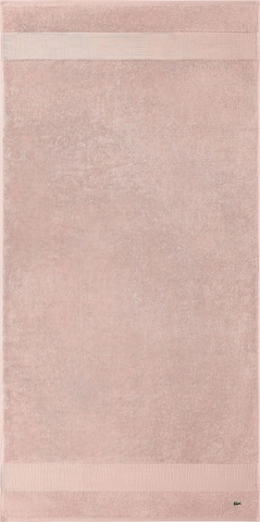 LACOSTE Handtuch 'LLECROCO' in Pink: Vorderseite