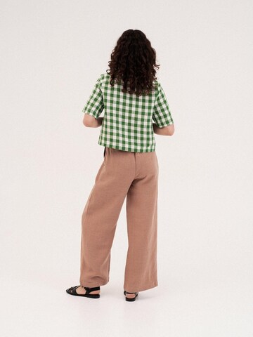 AmourLinen Blouse 'Maeve' in Green