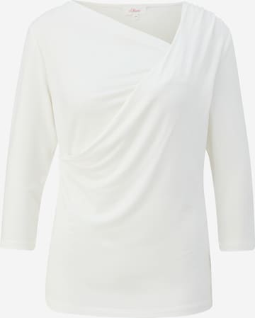 T-shirt s.Oliver en blanc : devant