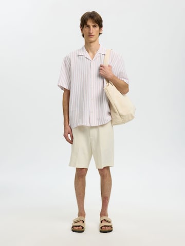 Fit confort Chemise SELECTED en rose