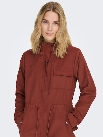 JDY Between-Seasons Parka in Brown