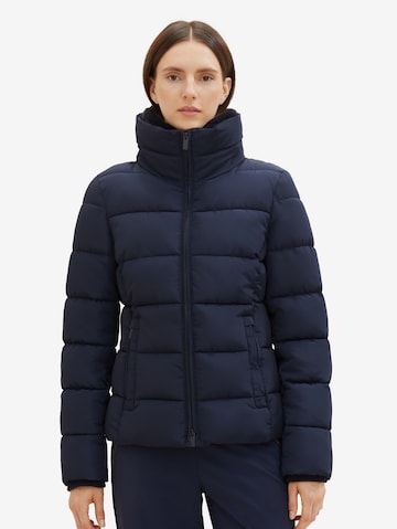 TOM TAILOR Winter Jacket in Blue: front