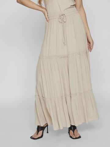 VILA Skirt in Beige: front