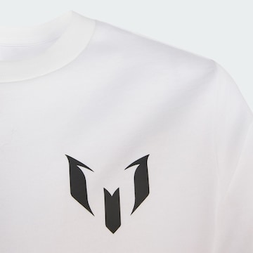 ADIDAS PERFORMANCE Funkční tričko 'Messi Name & Number' – bílá