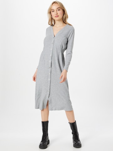 Wallis Curve Dress in Grey: front