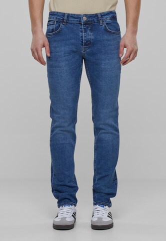 2Y Premium Slimfit Jeans in Blauw: voorkant