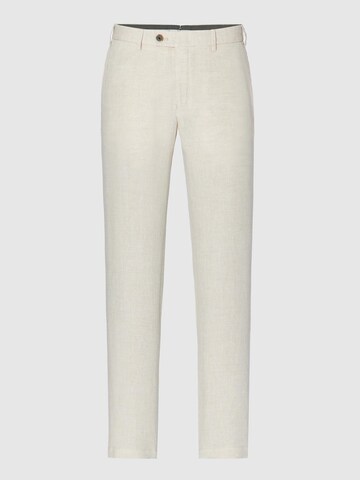 Hiltl Regular Chinohose 'Parma I - Gewaschener Leinen'‌‌‌‌ in Beige: Vorderseite