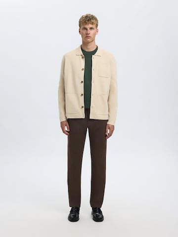 SELECTED - Slimfit Pantalón chino 'SLHMILES' en marrón