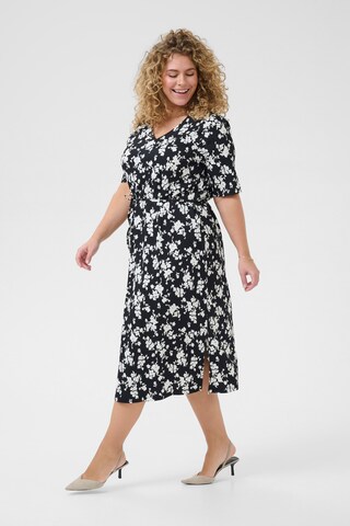 KAFFE CURVE Kleid 'Ivena' in Schwarz