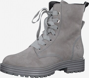 TAMARIS Lace-Up Ankle Boots in Grey: front