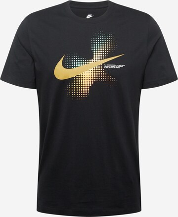 Nike Sportswear T-shirt 'SWOOSH' i svart: framsida