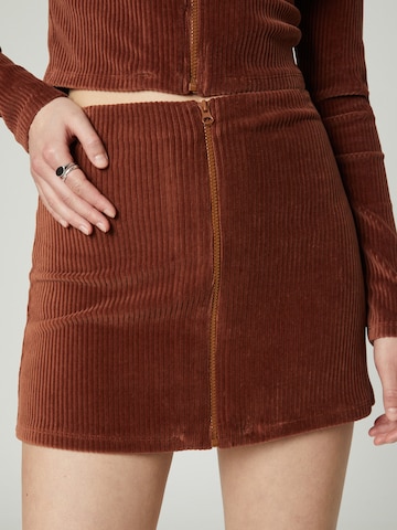 VIERVIER Skirt 'Hira' in Brown