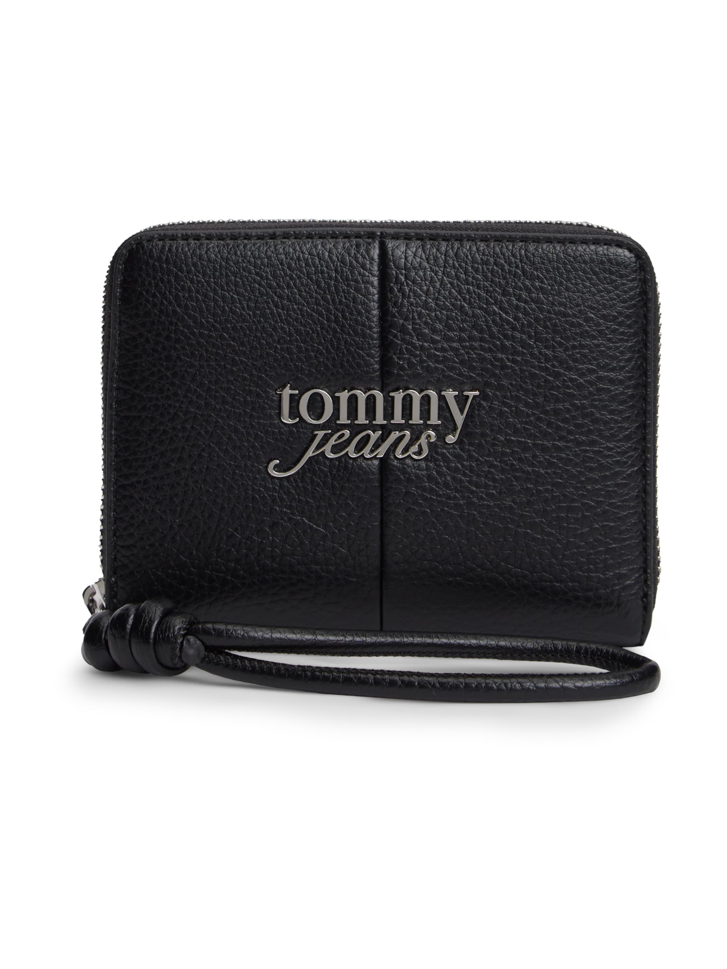 Tommy Jeans - Carteiras 'Bold' em preto: frente