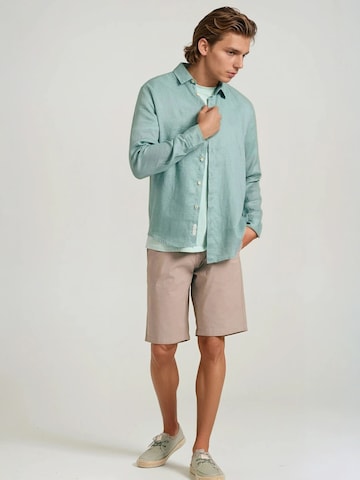 Funky Buddha Regular fit Overhemd in Groen