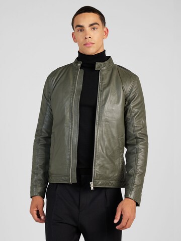 Lindbergh Regular fit Between-season jacket in Green: front