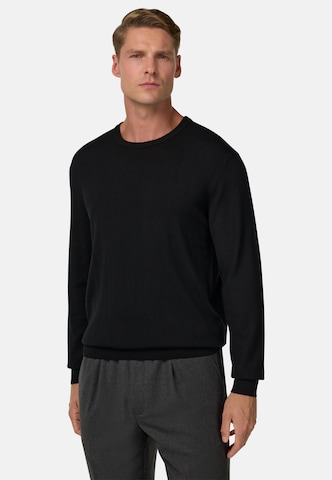 Pull-over Boggi Milano en noir : devant