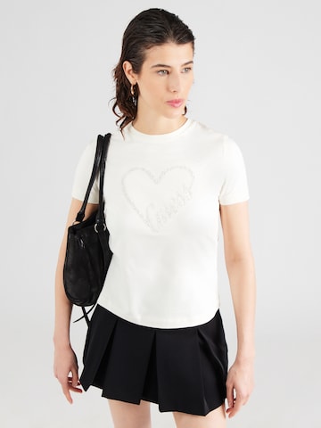 GUESS Tričko 'LOVE' – bílá: přední strana
